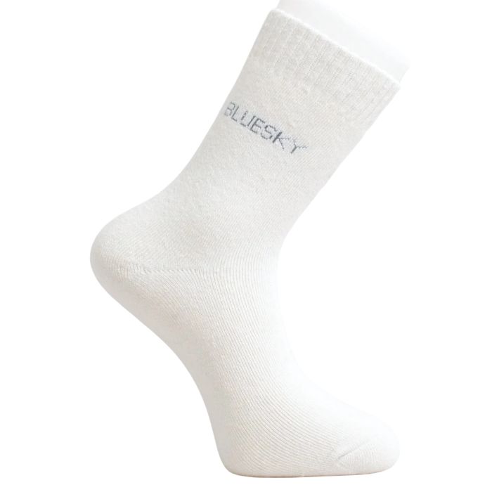 womens white merino wool sock set on a white background 