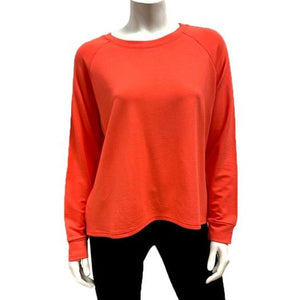 The chill is in the air and that means it's sweatshirt time! The Brenda Cropped Sweatshirt is the updated version of the "crop" sweatshirt; by taking the band off the hem for more movement and a looser shape!  Proudly Made in Canada  Fabrication: 66% Bamboo, 28% Cotton, 6% Spandex  $85.00 Coral Pink