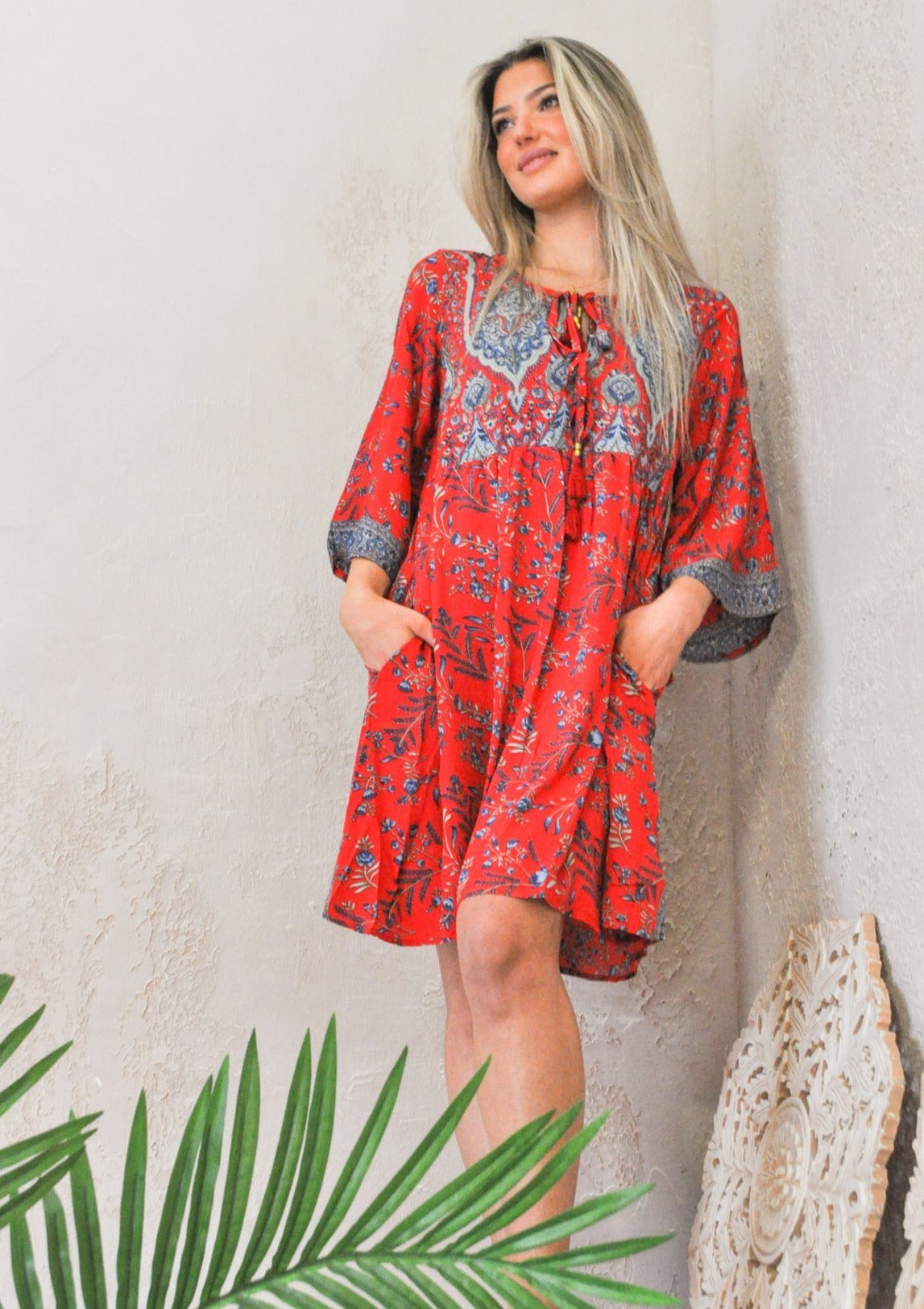 The Willow Short Peasant Dress Easy to wear, packs up light.  Dress it up or down. Guru for Life's Eco Couture collection is made of flawless fabrics procured from ‘ends of rolls’ straight from the manufacturer. Step 1- Pick your style  Step 2- Pick your size Step 3- Pick a Light or a Dark Print Step 4- You receive a Specially selected one of a kind piece just for YOU! ** Image is used for an example, every print is Different** GURU FOR LIFE $110.00