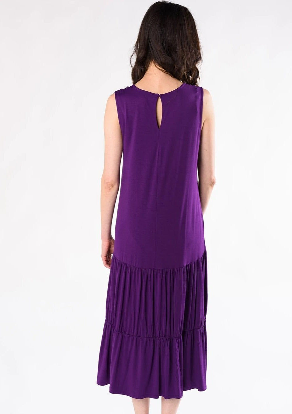 Riza Midi Dress - Purple