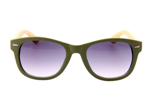 This iconic style gets a natural update! Arbutus pays tribute to this historic eye wear shape and infuses it with fun colors. Slightly smaller then the traditional wayfarer, our Arbutus style is perfect for smaller face shapes.  Kuma Plants a Tree for Every Pair Sold! 100% UVA/UVB protection Handcrafted Natural Bamboo Temples KUMA $35.00 Green