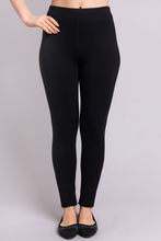 The flocked lining of Bobbi Bamboo Fleece Leggings provides ultra-soft insulation against cold and damp. deep rise ensures a fit to the natural waist, and a gusset allows for active wear with no seam separation. The waistband is wrapped elastic, with a single flat-locked seam. In addition, natural fibres are soft, breathable, and moisture-wicking  Fabrication: 67% Bamboo, 28% Cotton, 5% Lycra  BLUE SKY  Blue Sky fit guide - generous. Go down a size $65.00 colour Black