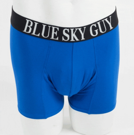 Men everywhere rave about our underwear! The updated boxer offers convenient front-door access. Soft breathable Bamboo is easy on the skin, for smooth wear. Natural anti-bacterial properties make Bamboo the ideal fabric for men's underwear.   Fabrication: BAMBOO - 95% Bamboo 5% Lycra   Fabrication - BAMBOO MODAL -50% Bamboo 42% Modal 8% Lycra  BLUE SKY $25.00 colour denim blue