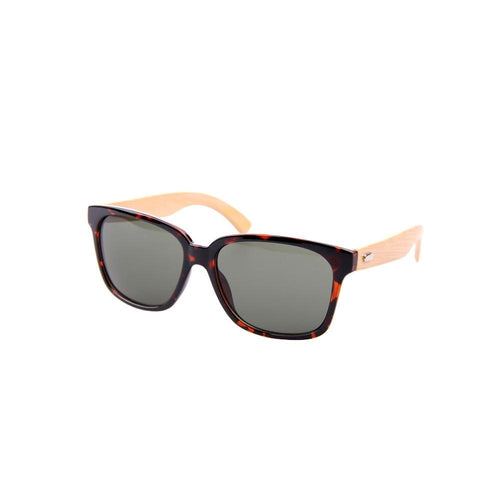A squarer take on the classic wayfarer the Cypress style will have the wearer looking anything but square!  KUMA Plants a Tree for Every Pair Sold! 100% UVA/UVB protection Handcrafted Natural Bamboo Temples KUMA $35.00 Tortoise