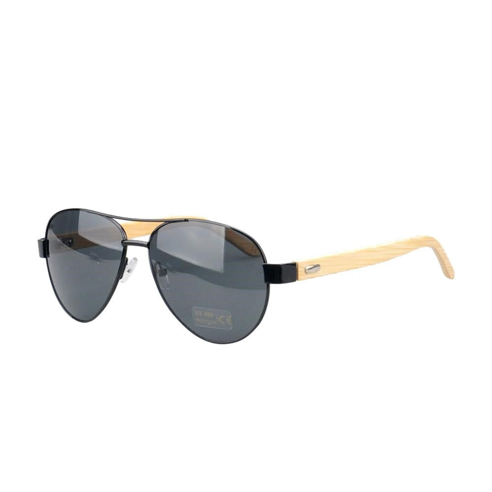 The beauty of the Jacaranda tree when in full bloom is renowned. In many parts of the world such as Mexico , Los Angeles and Zimbabwe the blooming of the Jacaranda tree is welcomed as a sign of spring.  Inspired by the Jacaranda tree we included a blue mirrored lens and like the blue flowers of the tree itself our Jacaranda Aviator is a sure sign of the spring and summer to come. KUMA Plants a Tree for Every Pair Sold! 100% UVA/UVB protection Handcrafted Natural Bamboo Temples KUMA $35.00 Black