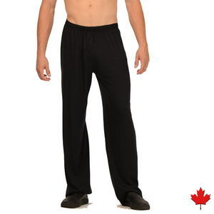 VJim Lounge pants are multi-purpose with the "ahhhhhh" comfort feeling. Great for yoga, lounging or sleeping made with breathable soft bamboo and a double stitch elastic waistband. Proudly made in Canada Fabrication: 70% Bamboo Rayon and 30% Cotton Eco-Essentials  Colour Black