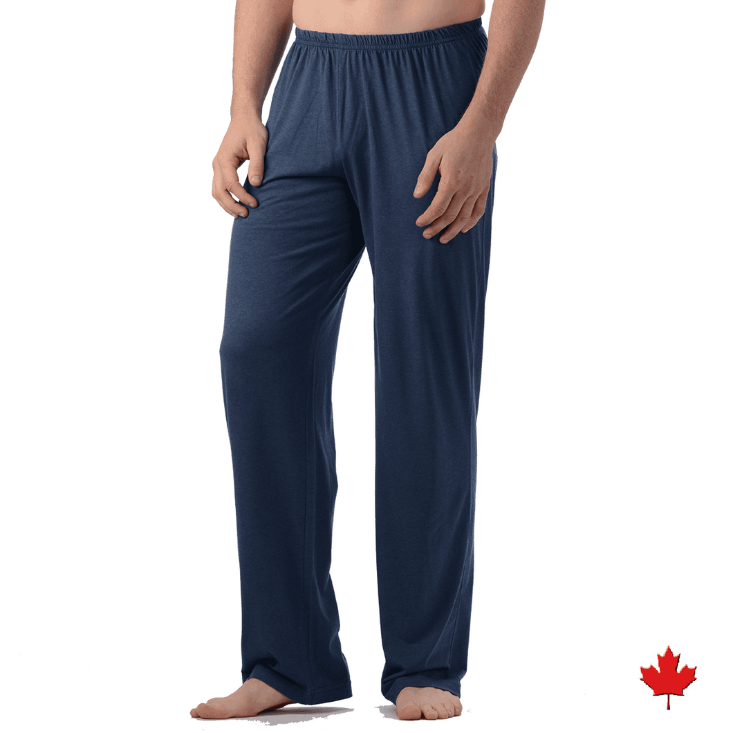 Jim Lounge Pant Blue Bamboo Sustainable Ethical Canadian Made Men s Clothes M