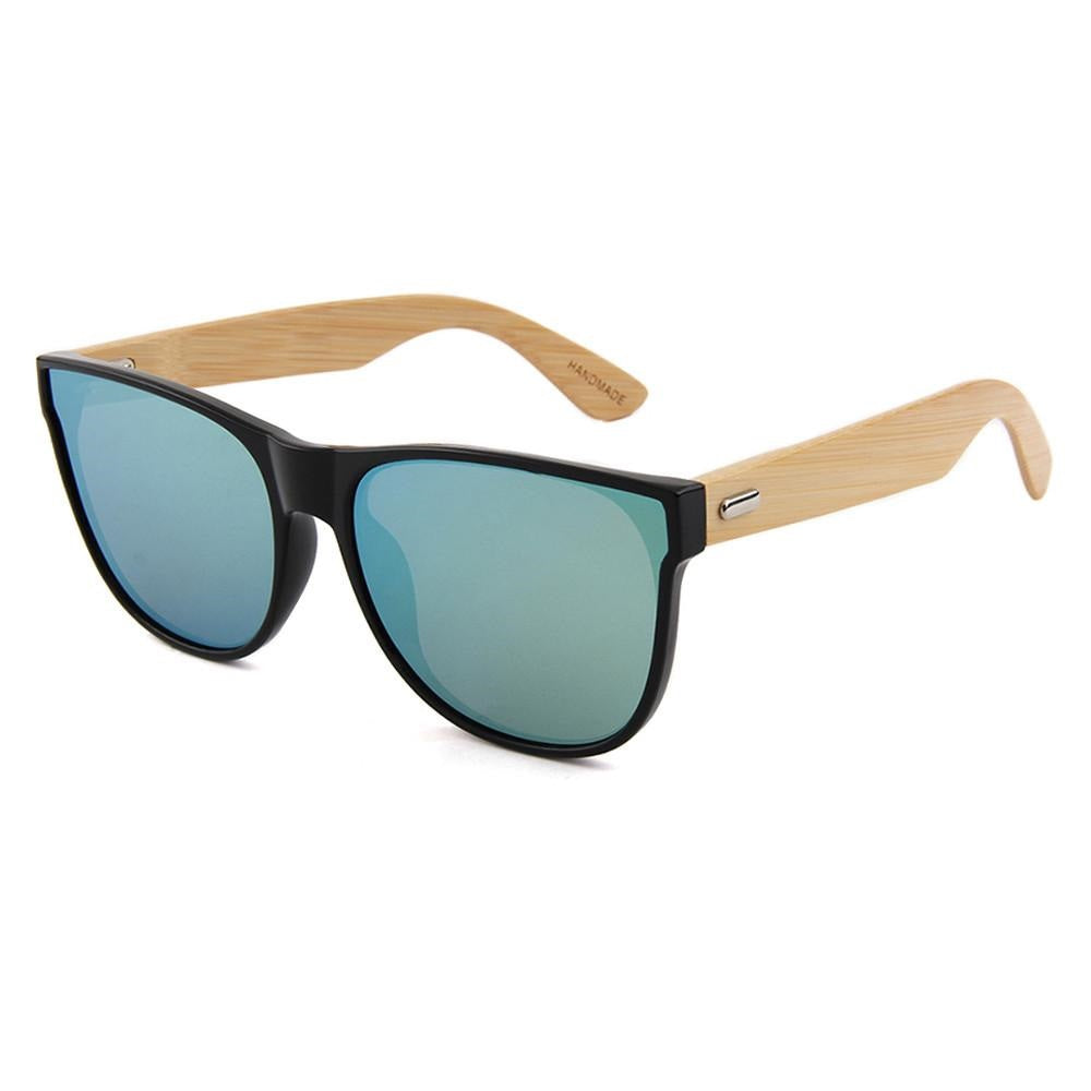 We've taken the popularity of the flat metallic mirrored lens style sunglasses and added a natural twist! Like the growing popularity of the Papaya tree itself. Our  Papaya sunglasses will be sure to be ranked a global favorite! KUMA Plants a Tree for Every Pair Sold! 100% UVA/UVB protection Handcrafted Natural Bamboo Temples KUMA $35.00 Blue