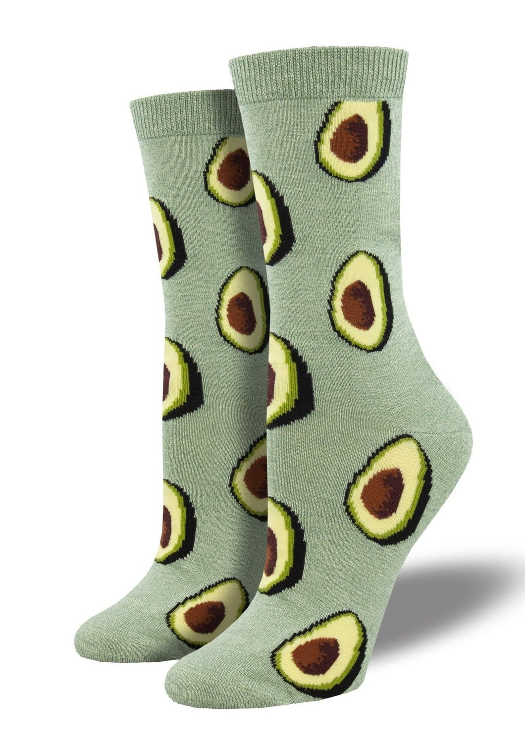 Green with Avocado Halves. Soft, Breathable, Moisture Wicking, Antibacterial, Hypoallergenic, Amazing Socks! One Size Fits Most (Women's 5-11) Fabrication: 66% Rayon from Bamboo, 32% Nylon, 2% Spandex SockSmith $20.00 