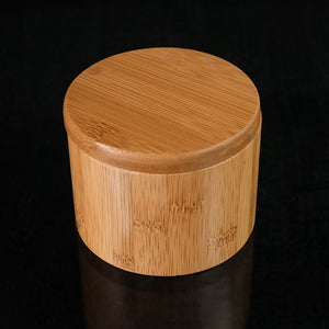 4" x 3" Made with Bamboo the sat pot has a magnetic close and is great for storing dry goods. VERDICI $20.00