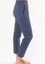The Giselle pants are comfortable with a crop ankle. These mid-rise pull-on ankle pants have an elastic waistband and are made from a blend of cotton and bamboo, you are going to love! Fabrication: 67% Viscose from Bamboo 29% Cotton 4% Spandex $90.00 Anchor Blue