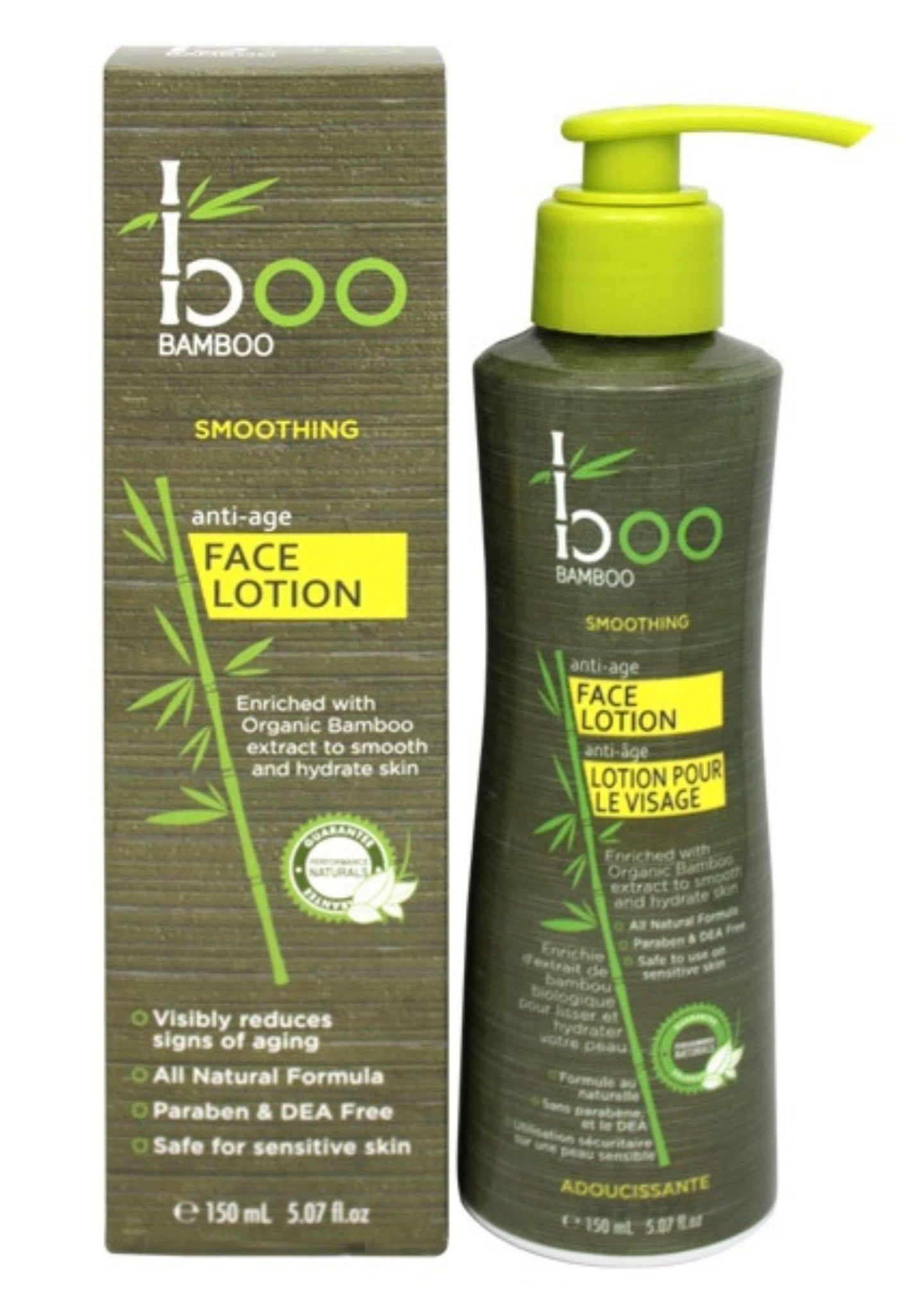 This daily Anti-Age Face Lotion protects your skin against the signs of aging with its firming formula containing Bamboo Extract and organic proteins. Its high silica content reinforces your skin’s natural defense against the onset of new fine lines. Skin is instantly soothed and hydrated for up to 24 hours. With continued use, the appearance of fine lines is reduced.  All Natural Formula Sulphate, Paraben & DEA Free Safe to use on sensitive skin 150ml  $22.00