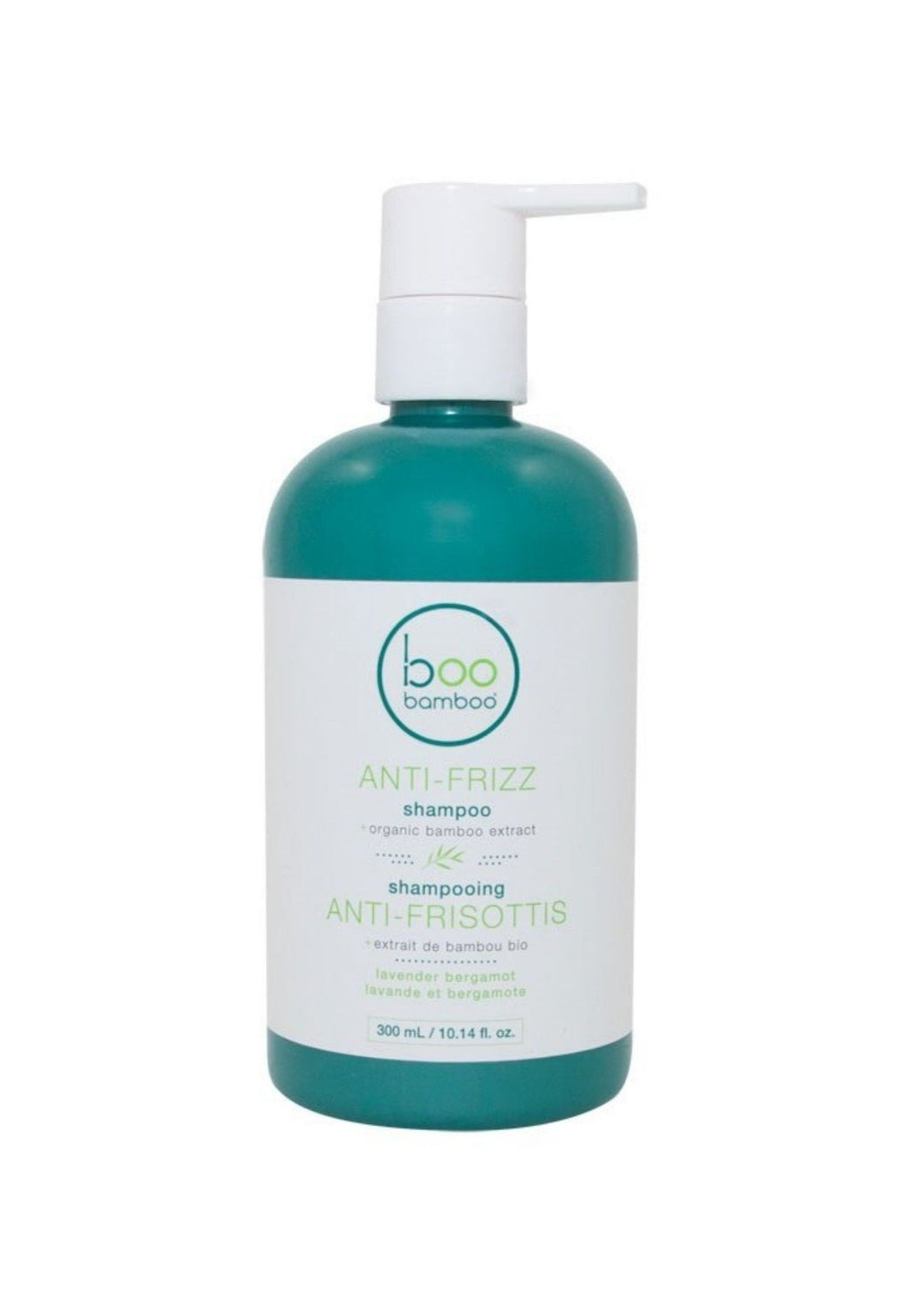 Frizzy or unruly hair be gone with boo bamboo Anti-Frizz Shampoo! Infused with natural oils, bamboo and algae extracts, boo bamboo's lavender fragranced shampoo builds a barrier around hair to reduce frizz and tame unmanageable and fly-away hair. 300ml $13.00