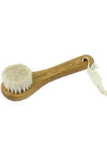 Super soft and Natural the Bamboo and Wool Facial Brush. Pure virgin wool bristles that feel like silk on your face. Use your favourite facial product. Rotate in gentle circles. Cleanse, exfoliate, stimulate, and firm.  100% wool bristles.  Cleansing with gentle exfoliation. How to use: Pour a small amount of cleanser and apply it to your skin in circular movements.$17.00