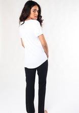 Your basic comfy tee, Brenda U Neck is easy-going, with all the right features: flattering U-neck line, classic-soft viscose from bamboo jersey, high-low hem for extra coverage at the back. Pair it with leggings for working out, jeans for staying casual. Fabrication: 95% Viscose from Bamboo 5% Spandex Terrera $50.00 White