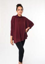 The Colleen top is a fan-favourite mock-neck top updated into a contemporary look. With continuous dolman sleeves and a soft ribbed trim, this french-terry top is an elegant way to stay warm and look Fabulous! Fabrication: 95% Viscose from Bamboo 5% Spandex $95.00 Wine Red