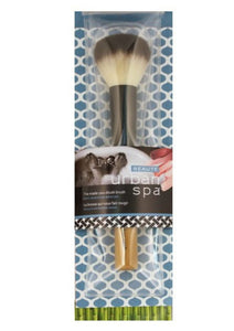Brush on a beautiful face anywhere with the Made-You-Blush Brush. Urban Spa's vegan fibre brushes are perfect for the bathroom, boardroom or backpack. The Made You Blush Brush is perfect to apply cheek colour.  Perfect for travel. To apply makeup on complexion and checks.  Eco-friendly materials. $15.00