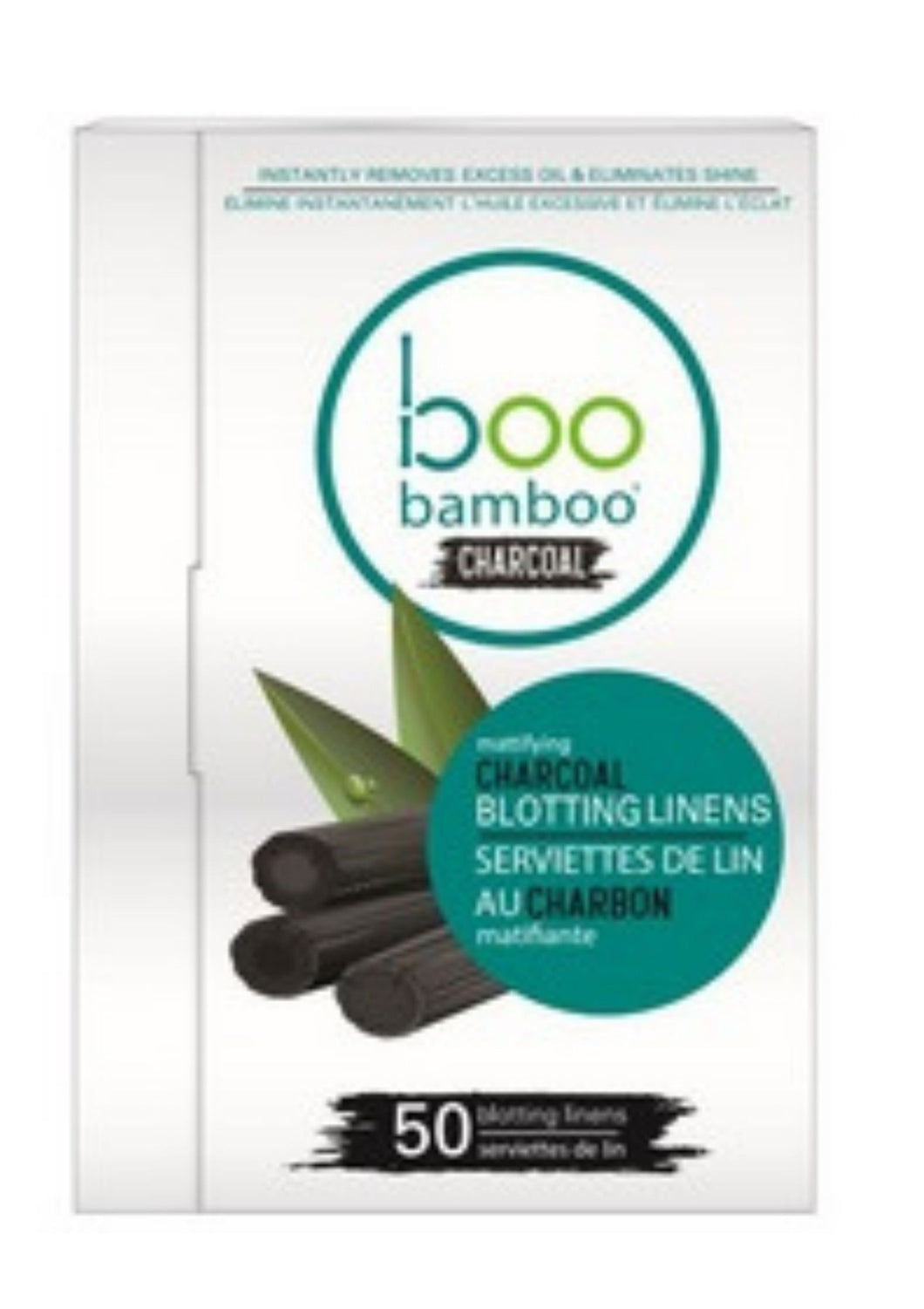 Mattifying Charcoal Blotting Linens are made with activated bamboo charcoal to draw impurities from your pores, boo bamboo's blotting linens will quickly and effectively absorb excess oil from your skin to eliminate shine and leave you skin looking fresh and mattified. (50/pack) $8.00