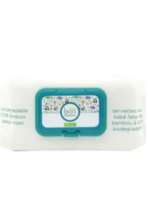 boo bamboo's 100% Biodegradable Bamboo Baby Wipes are made of ultra-soft, eco-friendly, 100% unbleached bamboo cloth. They safely and gently cleanse Baby’s face and body using the highest-quality natural ingredients and are enriched with organic bamboo extract and Vitamin E to help strengthen and soothe even the most sensitive newborn skin.  $8.00
