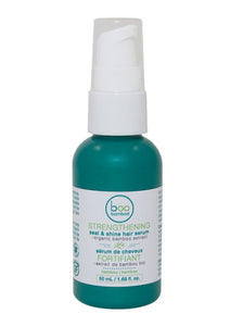 Rich in bamboo extract and organic minerals, boo bamboo's Strengthening Seal & Shine Hair Serum seals the hair cuticle and fills in surface imperfections, creating a flawless and frizz-free shine. The lightweight formula moisturizes and nourishes your thirsty hair, without leaving greasy residue. Safe for all hair types. (50ml) $18.00
