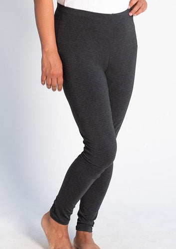 Suri Leggings are comfortable, flexible and breathable. Made with oh-so-soft Viscose from Bamboo, this is a great gift for yourself, family or friends. Lightweight yet opaque, they are great to pair with a tunic, tank, t-shirt or blouse. You will Love your Suri Bamboo Leggings. Fabrication 94% Viscose from Bamboo, 6% Spandex $43.00 Charcoal Grey