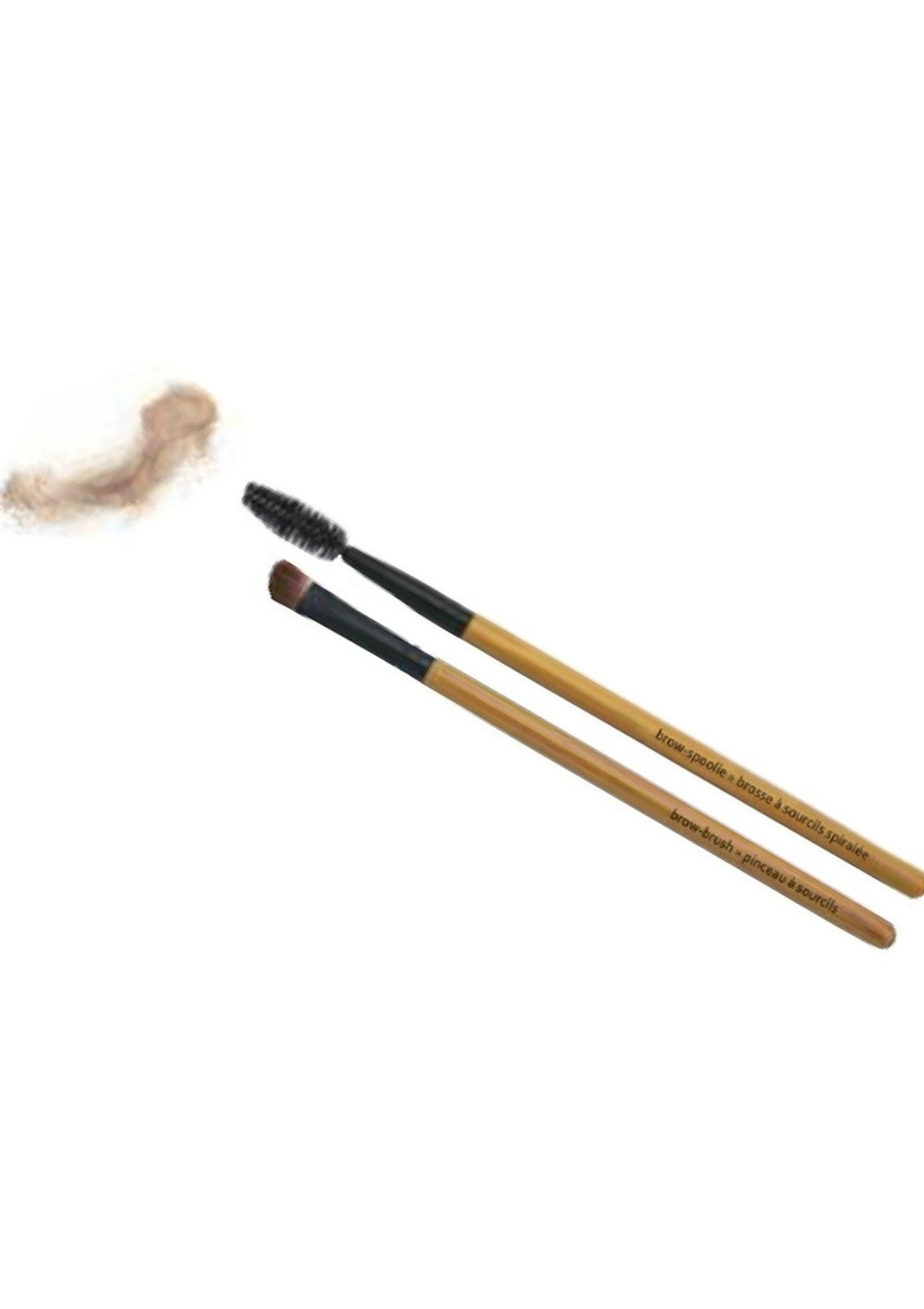 Brush on a beautiful face anywhere with the Take-A-Bow Brow Duo. Urban Spa's vegan fibre brushes are perfect for the bathroom, boardroom or your backpack. The Take a Bow Duo features an eyebrow 
