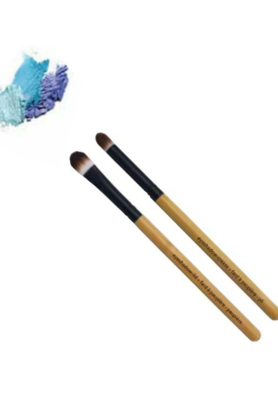 Brush on a beautiful face anywhere with the Lovely Lid Duo. Urban Spa's Lovely Lid Dup has vegan fibre brushes are perfect for the bathroom, boardroom or your backpack. The Lovely Lid Duo features eye shadow brushes for both lid and crease.  Perfect for travel. To apply makeup on the eyes. Eco-friendly materials. $15.00