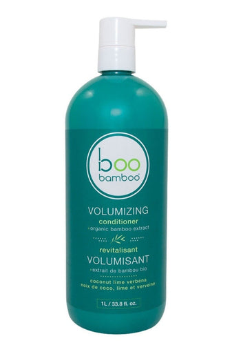 Let boo bamboo Volumizing Conditioners stimulating and energizing scent of coconut lime verbena invigorate your hair without weighing it down. This unique, lightweight conditioner boosts volume and bounce, while adding moisture and shine to hair. 1L $25.00