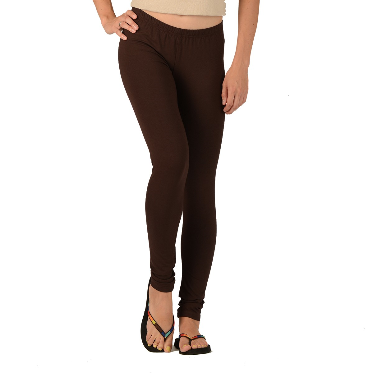 Bamboo Leggings are super soft, luxurious and moisture wicking. With a mid-rise and a single seam for comfort, they are great for work rest or play. The most comfortable leggings you will ever own. You will LOVE your Bamboo Leggings. Proudly made in Canada 92% Rayon from Bamboo, 8% Spandex ECO-ESSENTIALS Colour Chocolate Brown