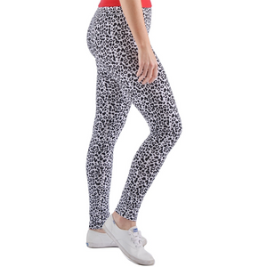 Bamboo Leggings are super soft, luxurious and moisture wicking. With a mid-rise and a single seam for comfort, they are great for work rest or play. The most comfortable leggings you will ever own. You will LOVE your Bamboo Leggings. Proudly made in Canada 92% Rayon from Bamboo, 8% Spandex ECO-ESSENTIALS Colour Leopard