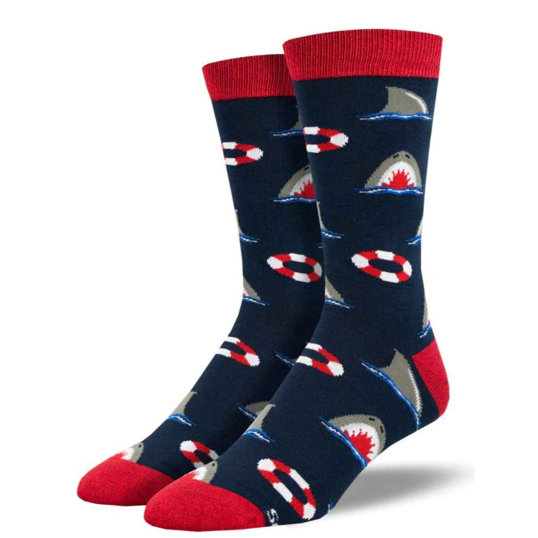 Chumming the Water Socks- Navy Blue
