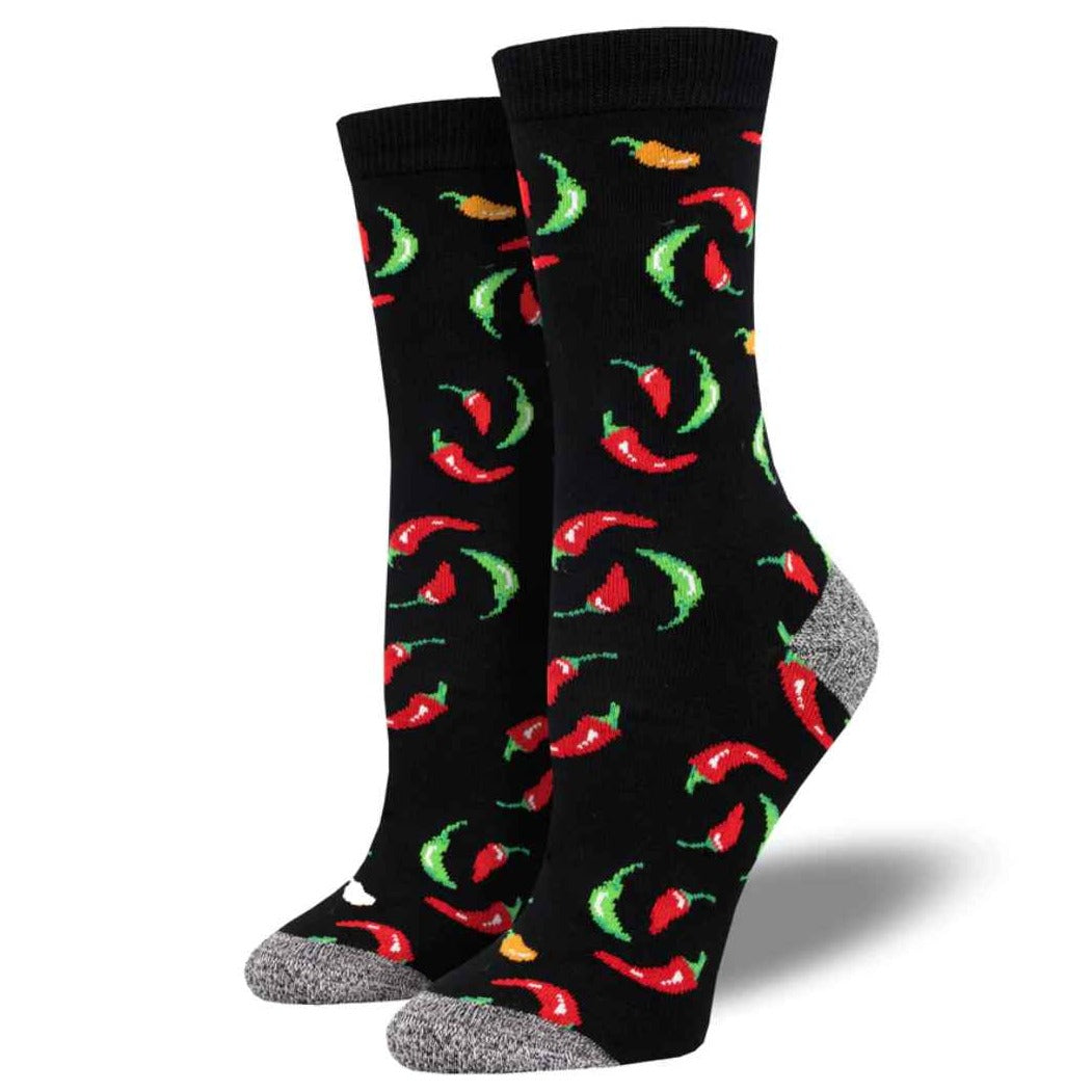 Hot on Your Heels Socks- Black