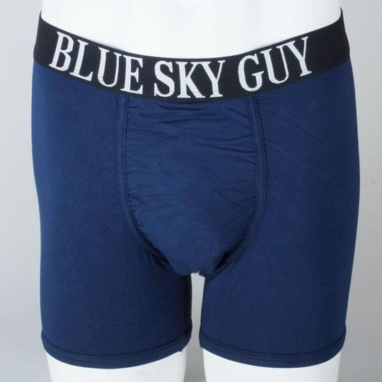 Men everywhere rave about the Middle Man Underwear! The front pouch keeps things supported, and protects from chafing. Soft, Breathable Bamboo is easy on the skin, for a smooth wear. The natural anti-bacterial properties make Bamboo the ideal fabric for men's underwear.   Fabrication: BAMBOO - 95% Bamboo 5% Lycra   Fabrication - BAMBOO MODAL -50% Bamboo 42% Modal 8% Lycra  BLUE SKY $25.00 colour indigo blue