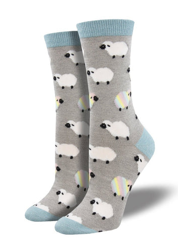 Soft, Breathable, Moisture Wicking, Antibacterial, Hypoallergenic, Amazing Socks! One Size Fits Most (Women's 5-11) Fabrication: 66% Rayon from Bamboo, 32% Nylon, 2% Spandex SockSmith light grey $20.00