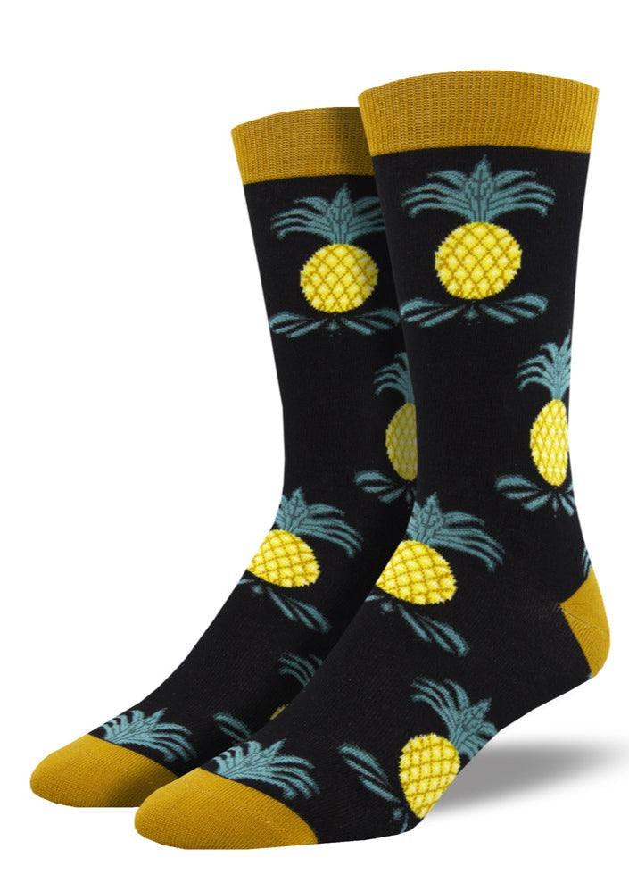 Soft, Breathable, Moisture Wicking, Antibacterial, Hypoallergenic, Amazing Socks! One Size Fits Most (Men's 7-13) Fabrication: 66% Rayon from Bamboo, 32% Nylon, 2% Spandex SockSmith black $22.00