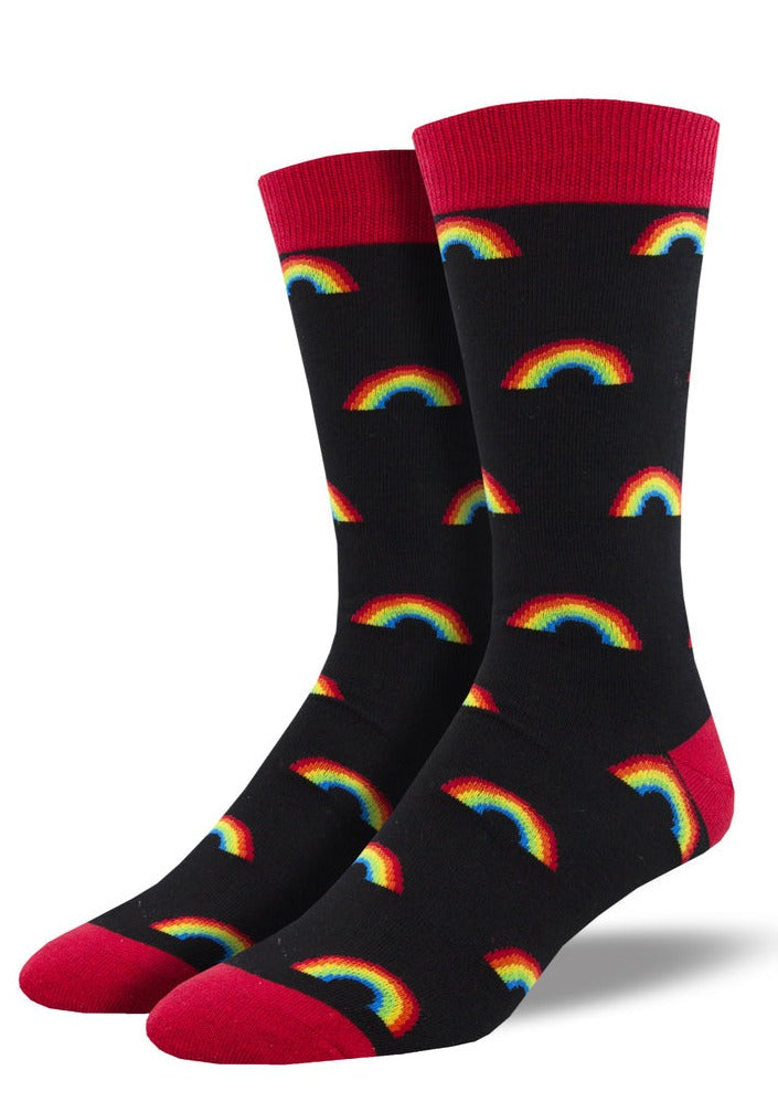 Soft, Breathable, Moisture Wicking, Antibacterial, Hypoallergenic, Amazing Socks! One Size Fits Most ( Men's 7-13) (Women's 5-11) Fabrication: 66% Rayon from Bamboo, 32% Nylon, 2% Spandex SockSmith black W-$20.00 M-$22.00