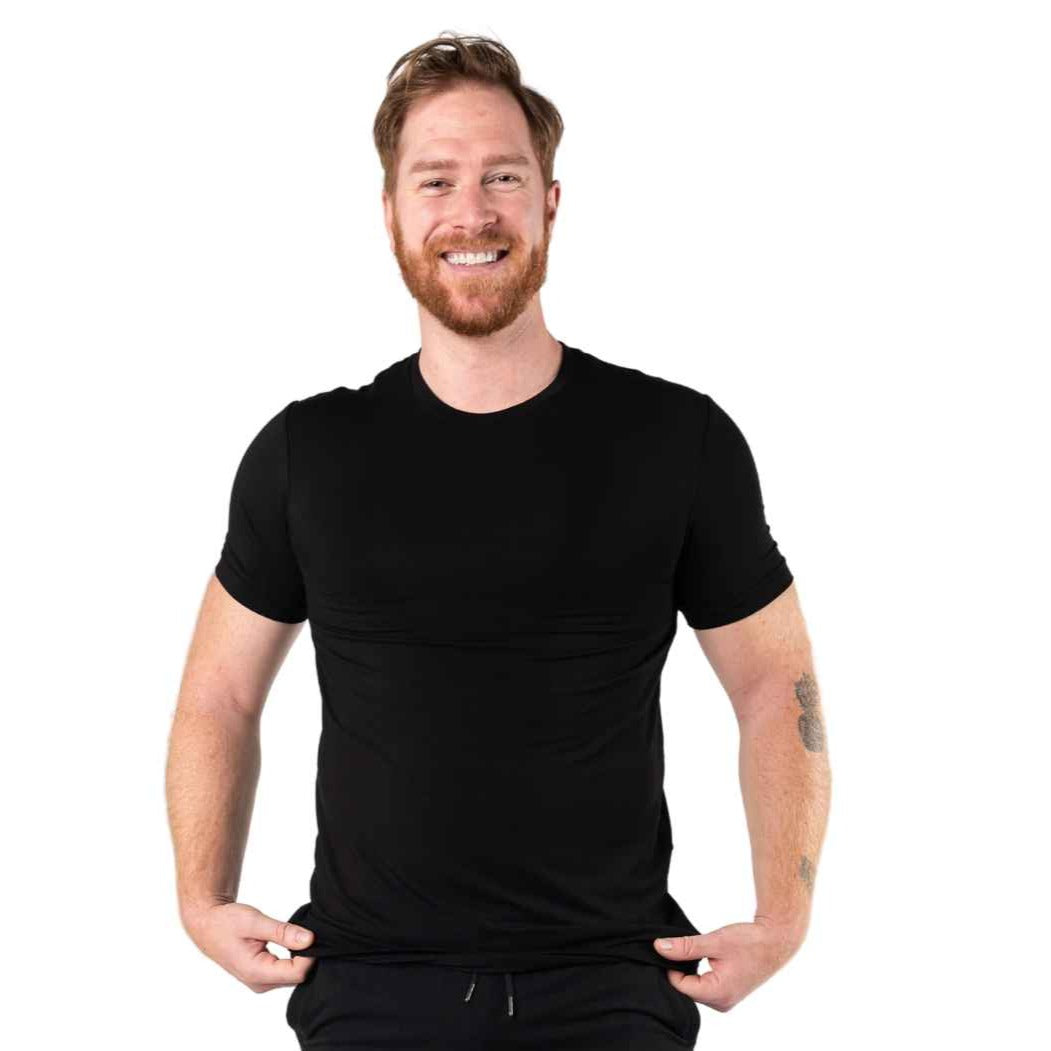 Lawrence Crew-Neck Tee- Black