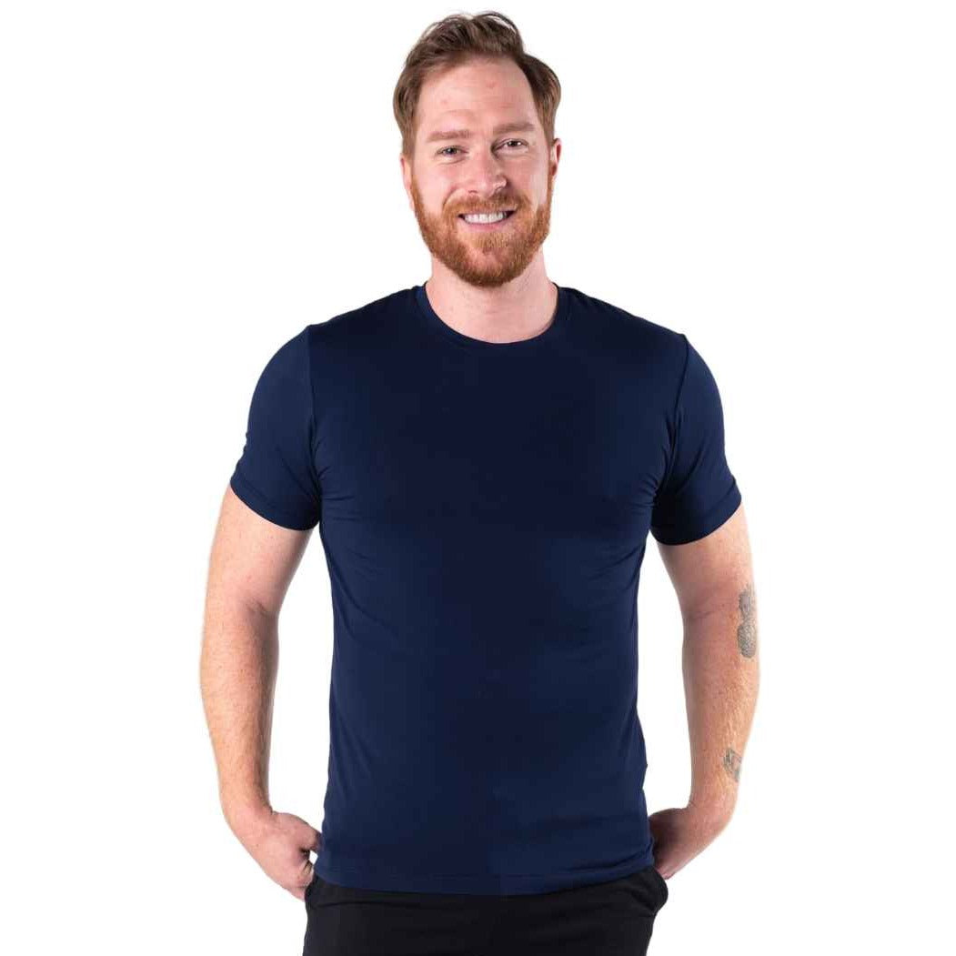 Lawrence Crew-Neck Tee- Ink Blue