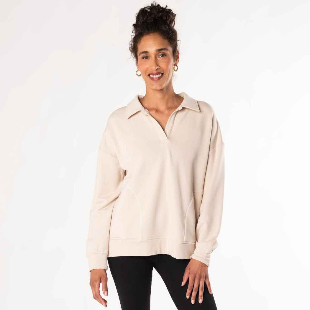 Marissa Sweatshirt- Oat White