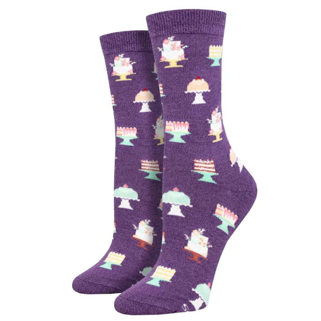 Piece Of Cake Socks- Purple