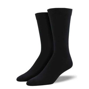 Dress Socks-Black- Bamboo Socks- Sustainable Green Living Men's