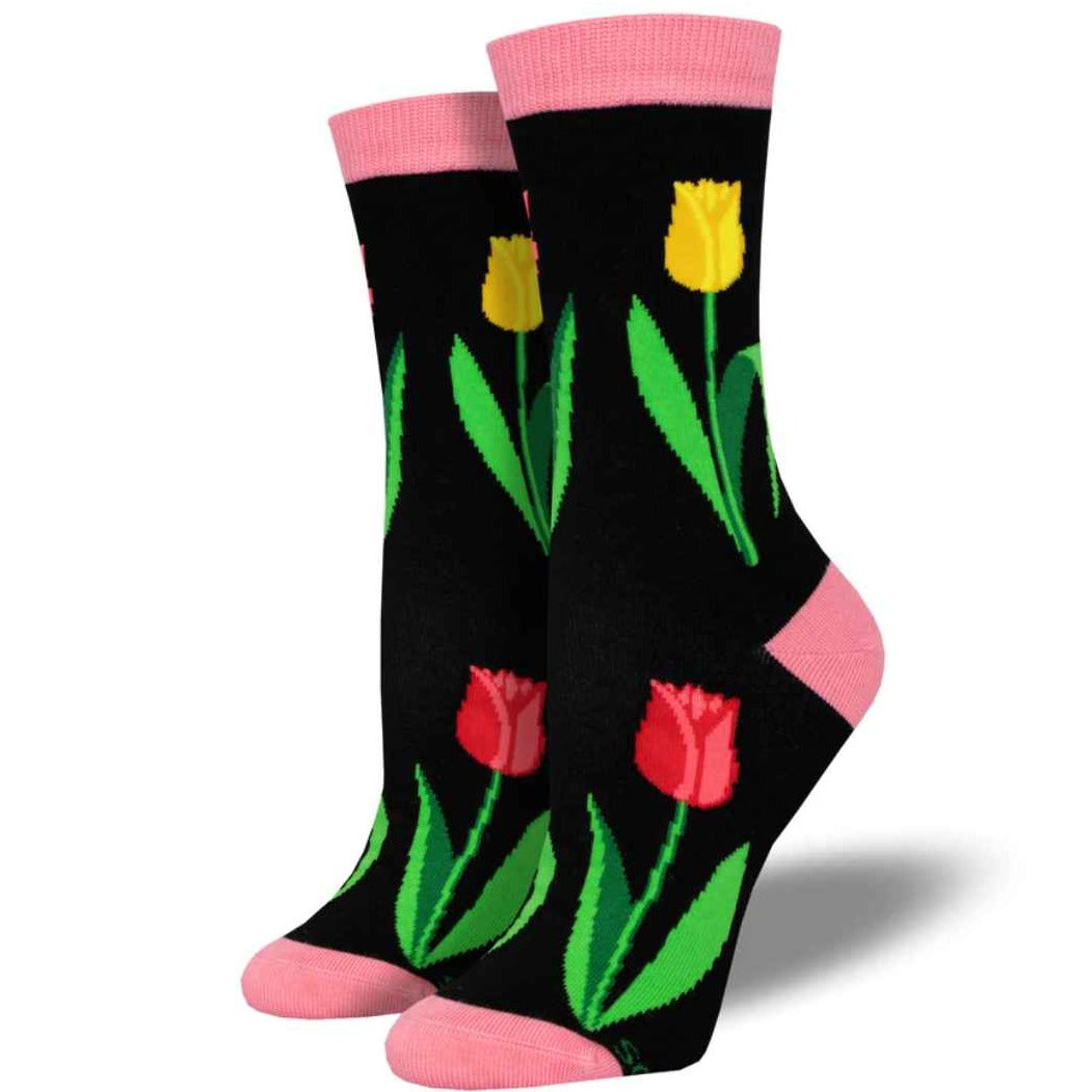 Spring Tulips- Black